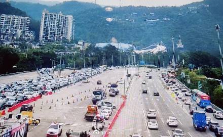 深圳：前往东部景区道路车多缓行，已实行交通管制！