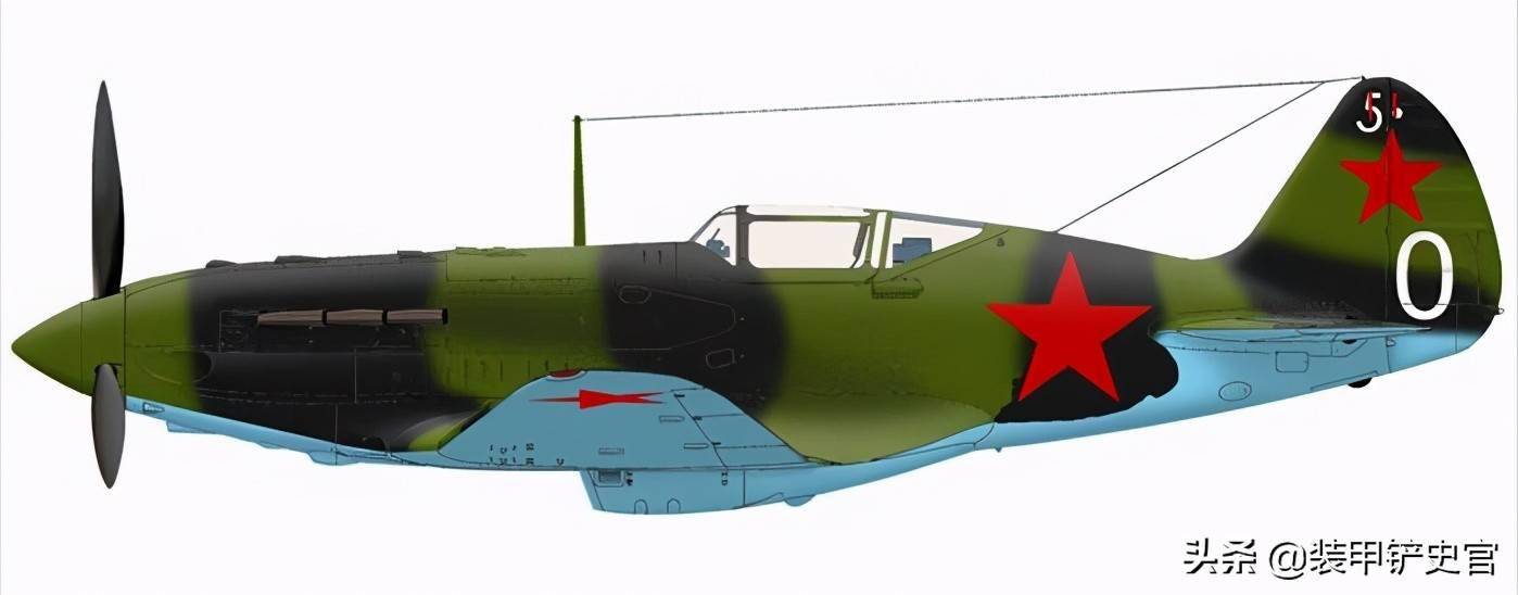 1941年时第41歼击航空兵团利皮林中尉的米格-3战斗机侧视图.