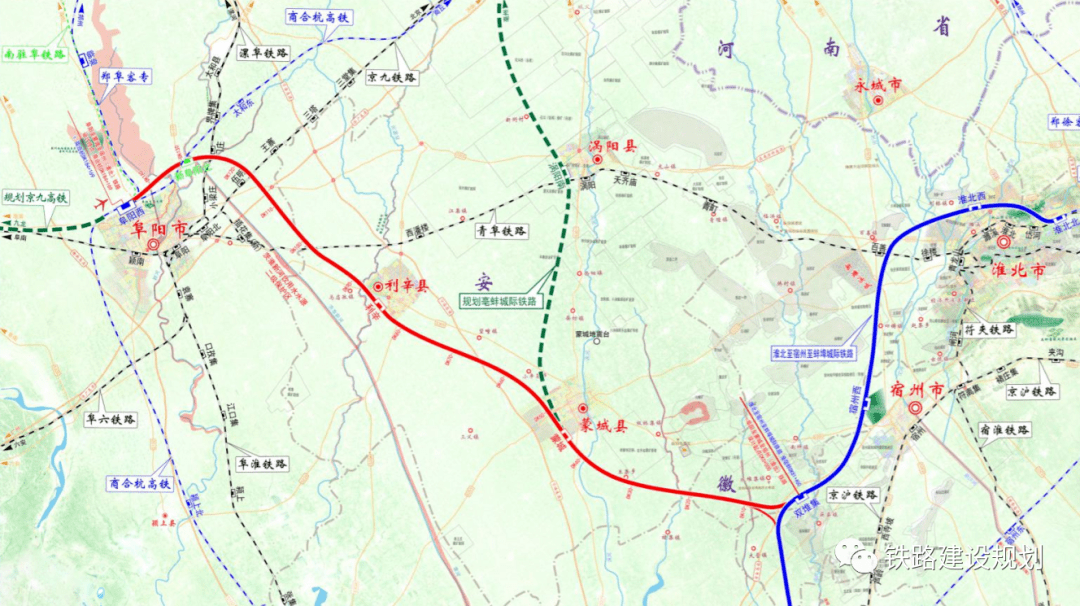 淮阜亳蚌城際三洋鐵路等皖北多條鐵路最新進展情況