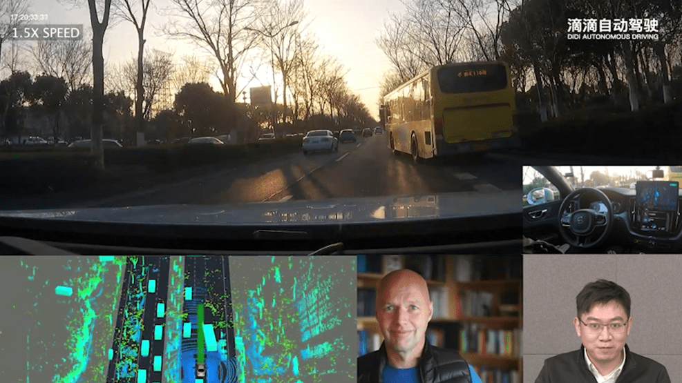 团队|滴滴自动驾驶发布5小时无接管路测视频，依托网约车数据加速技术迭代