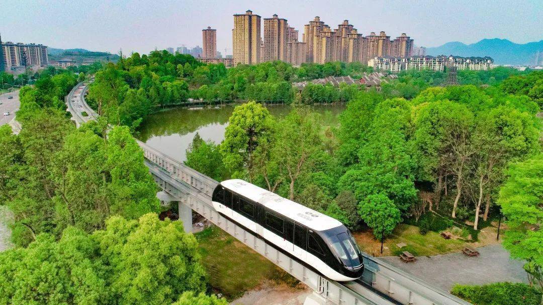 ╳72重庆璧山"云巴"示范线项目总投资18亿元,起点位于璧山高铁站