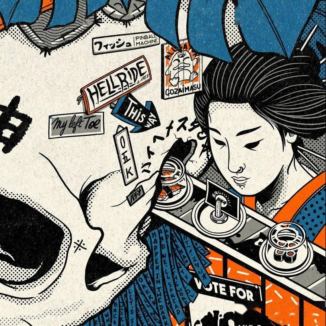 配色上设计师选用了昭和十分经典