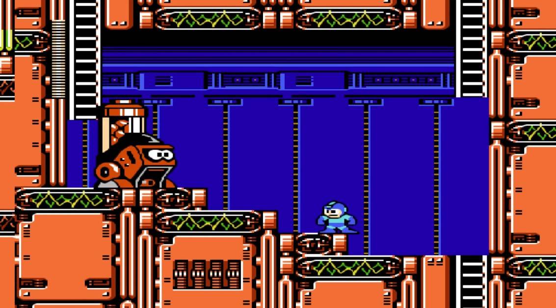 fc怀旧游戏洛克人中超难打的boss一不留神就被ko