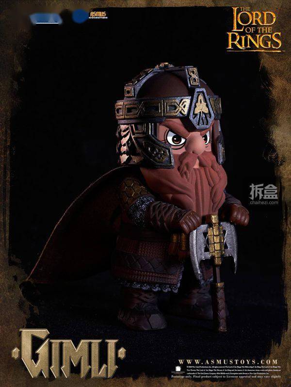 asmustoys指环王魔戒阿拉贡阿尔温戒灵q版公仔手办