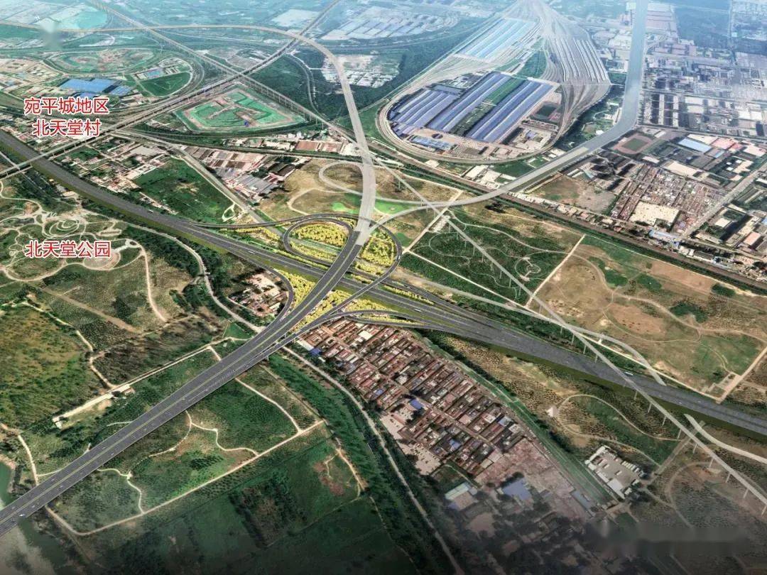 官方京雄高速北京段建这些立交和收费站分析向北延伸榆树庄看丹大致