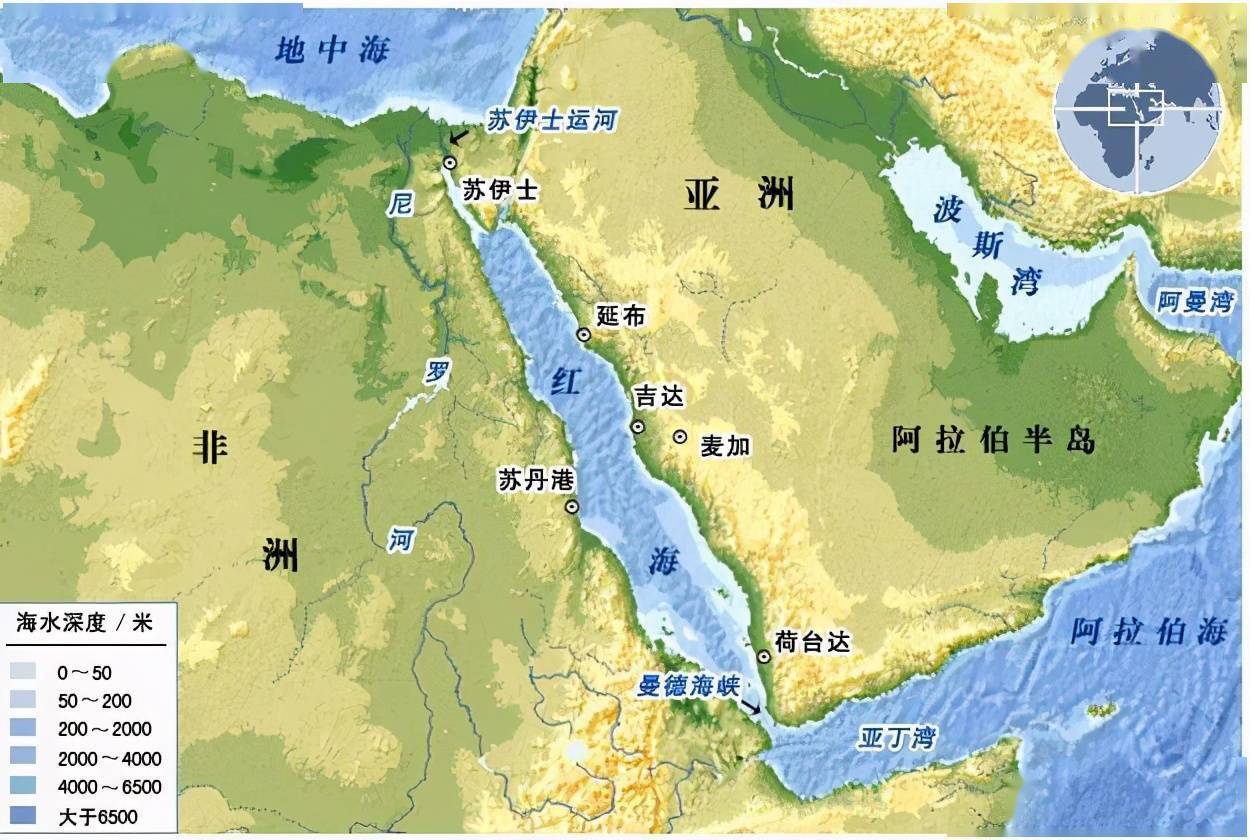 中学地理课上都学过:苏伊士运河,位于欧亚大陆和非洲交界地带,是沟通