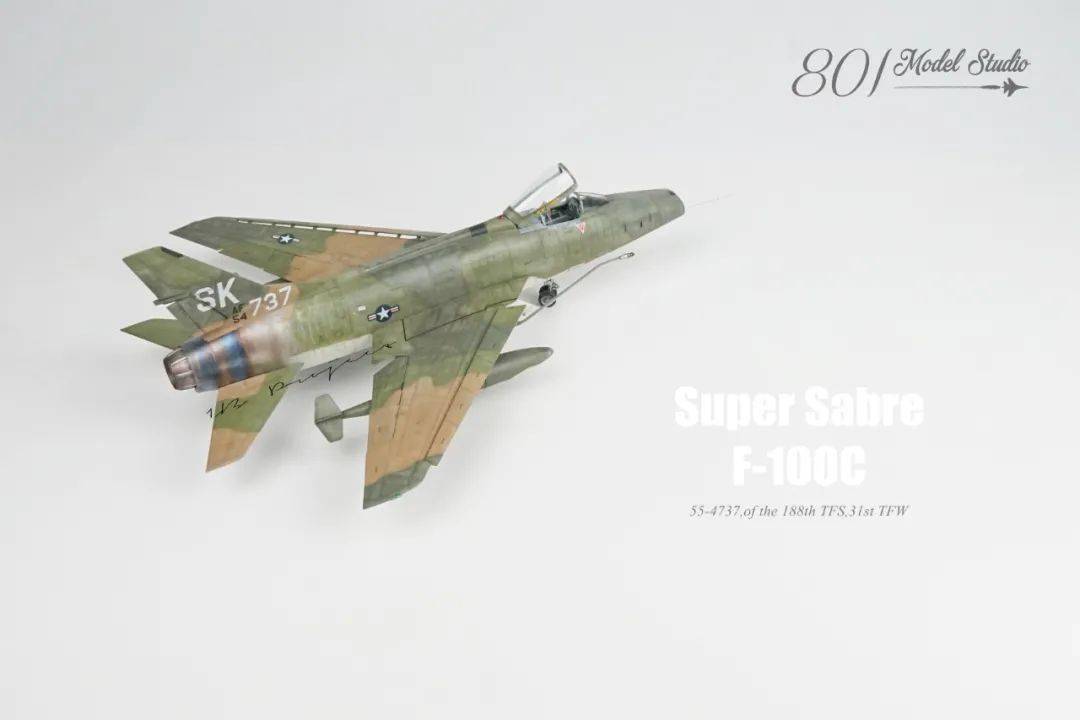 美国近代航空霸权的重要里程碑f100c超佩刀战斗机