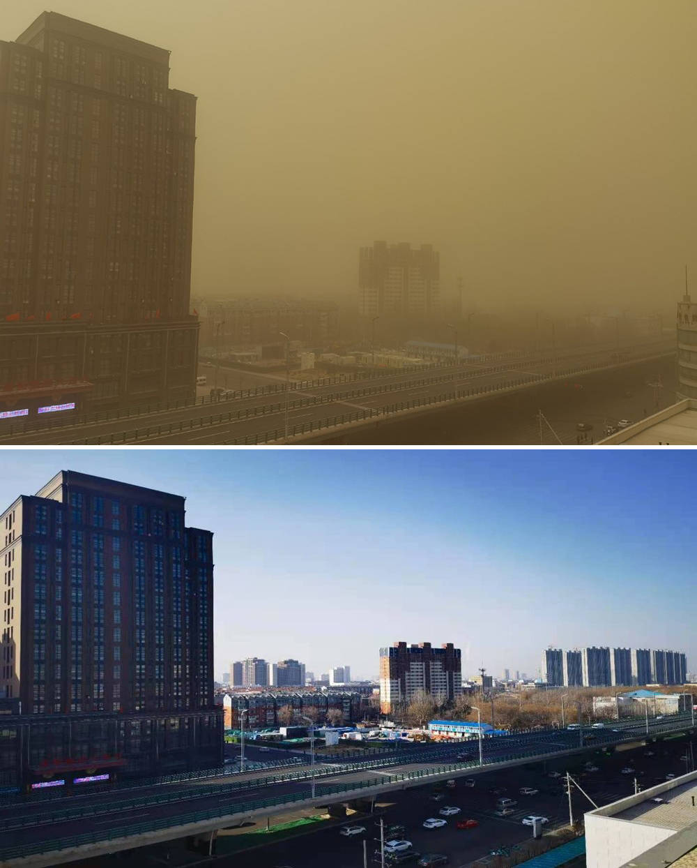 城事|北方沙尘暴又又又来了!这次是雷电 泥沙_手机搜狐网