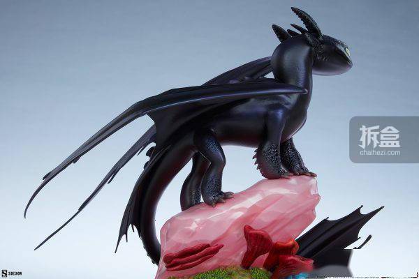 sideshow 12寸高 馴龍高手 無牙仔 toothless 雕像_cm