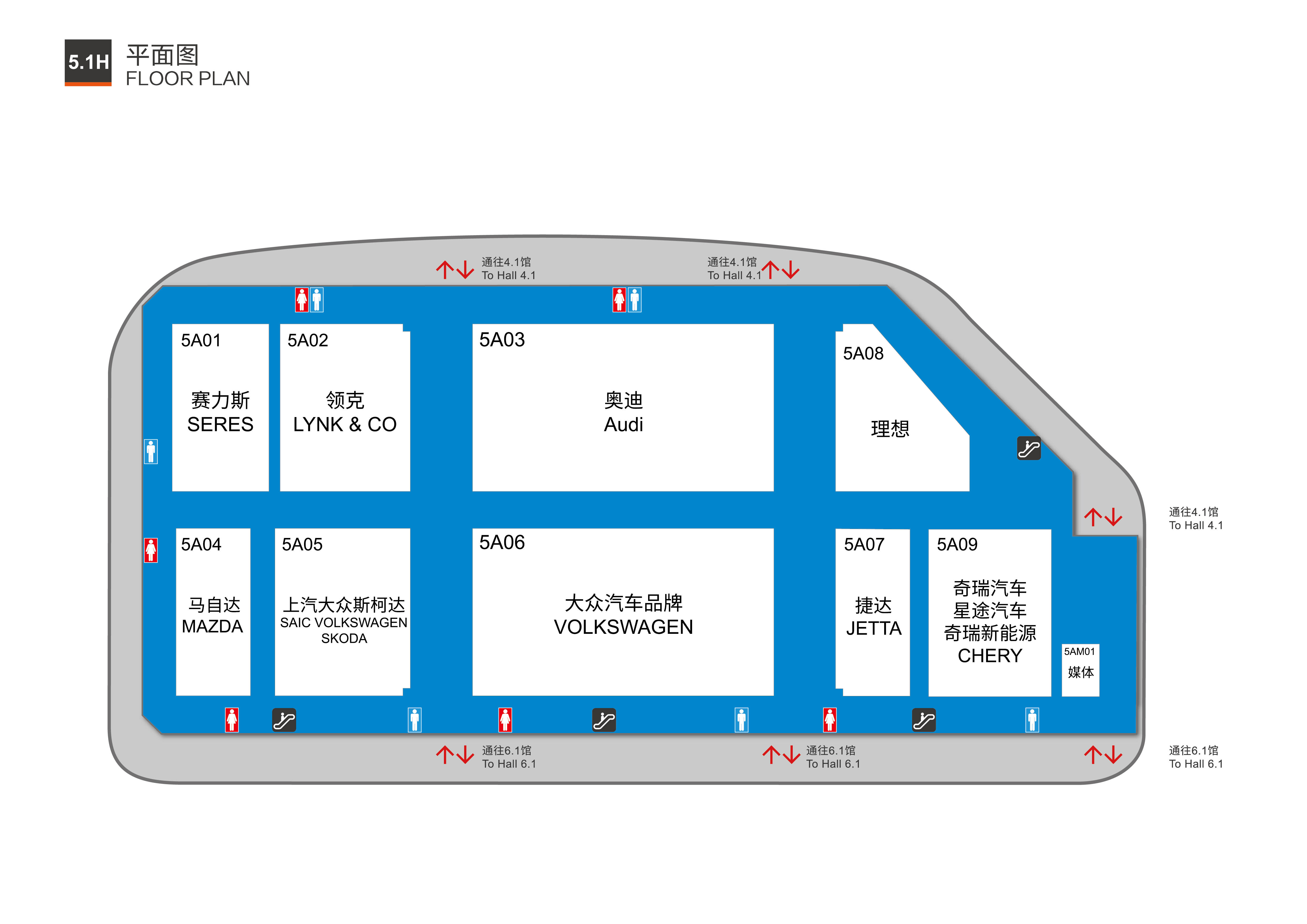 玩转车展不迷路2021年上海车展展位图公布