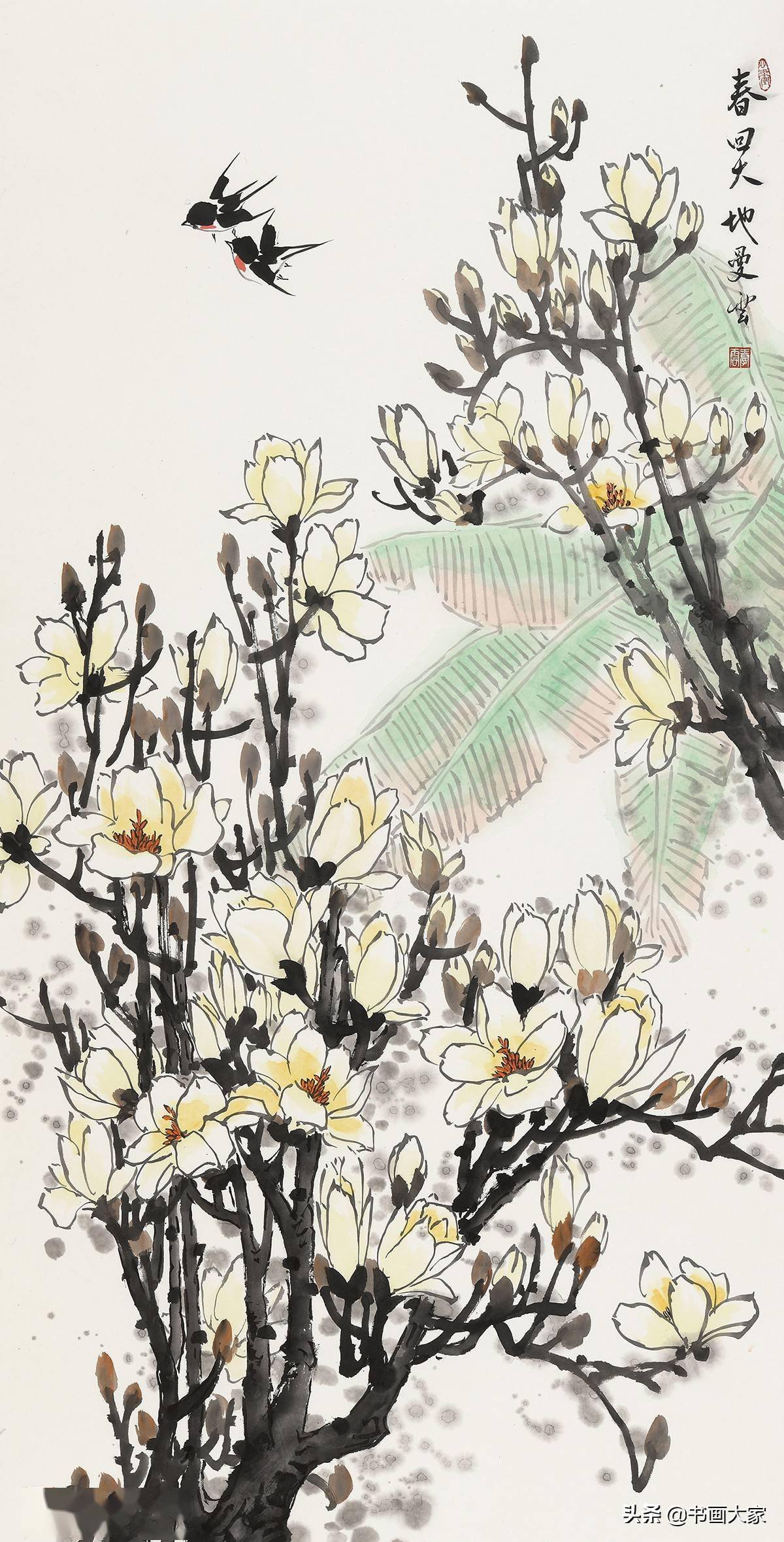 绘如意心外无法中国画名家展韦静王曼云花鸟画作品欣赏