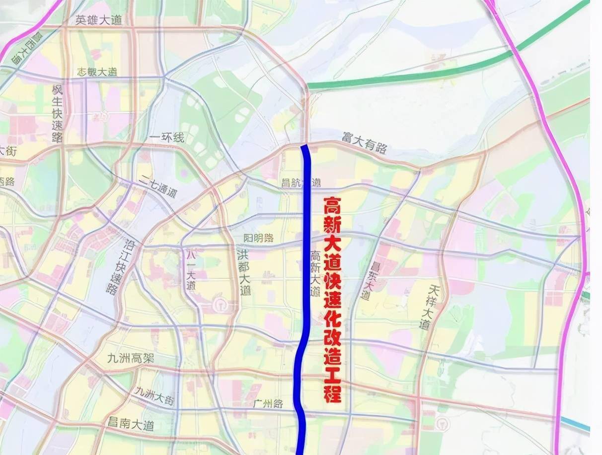 南昌二环路规划图图片