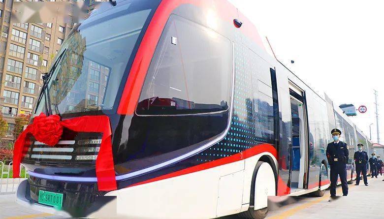 盐城新基建全国首条虚拟轨道列车开通