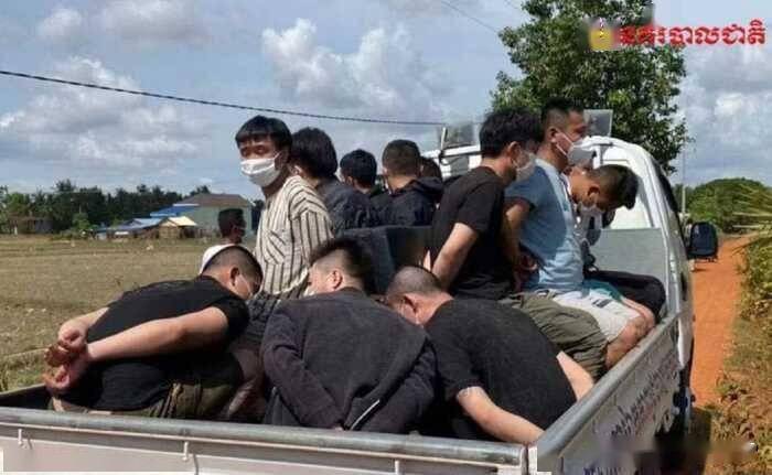 柬埔寨11名中国人私自离开西港被抓