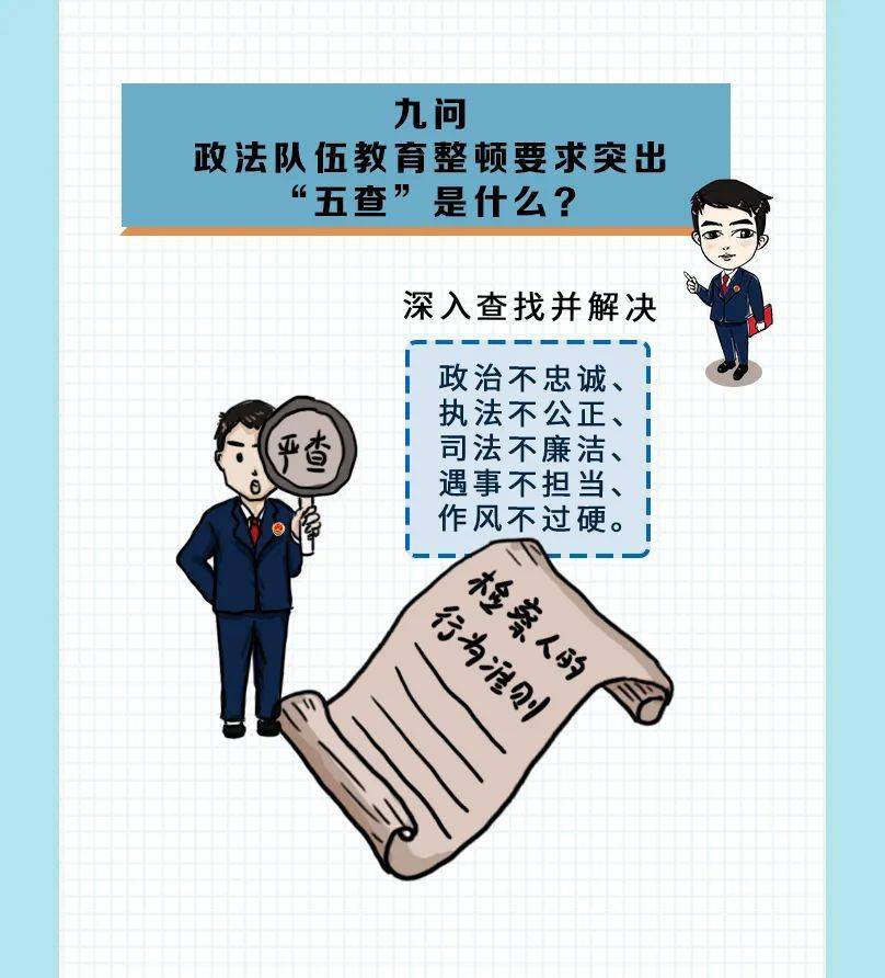 教育整顿漫画版带你get政法队伍教育整顿应知应会知识