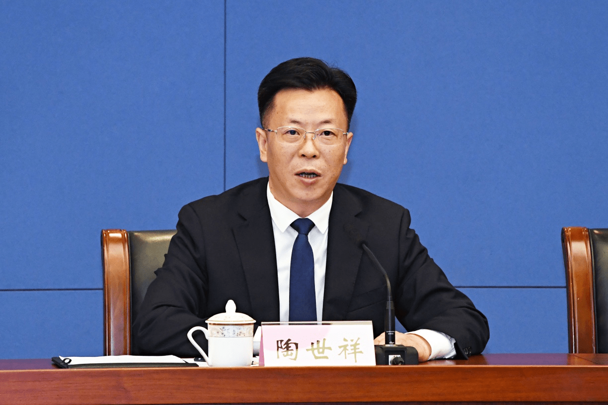 两江新区党工委副书记,新闻发言人陶世祥 (央广网发 张玮真摄)   "