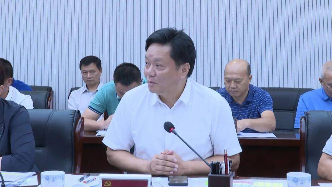 工作组组长姚磊到会指导,市领导钟海涛,张长丰,韩运发,欧阳娇,麦宏山