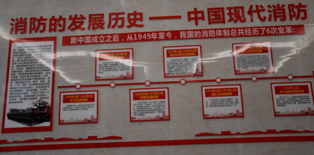 接着,家长和小朋友们学习了中国消防的发展历史.