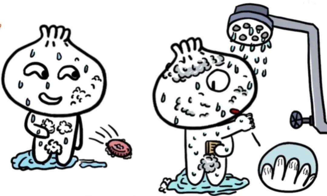 为什么手指在水里泡久了会皱缩而洗澡不会呢