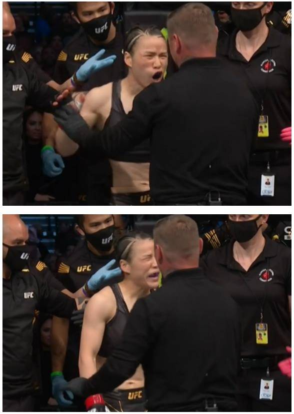 张伟丽被ko后比赛叫停冲裁判怒吼赛后我当时还有意识