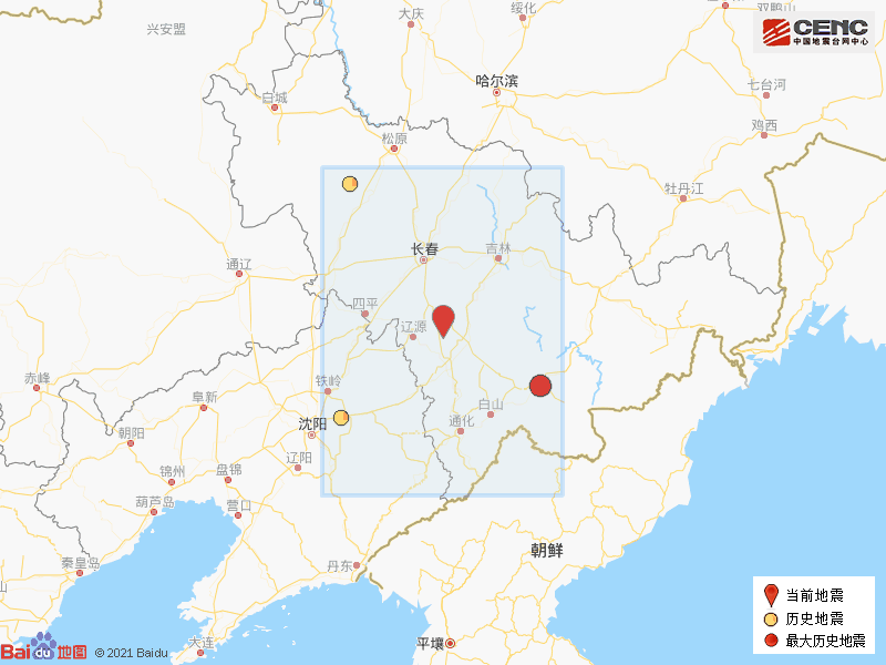 最大地震是2018年11月2日在吉林白山市撫松縣發生的3