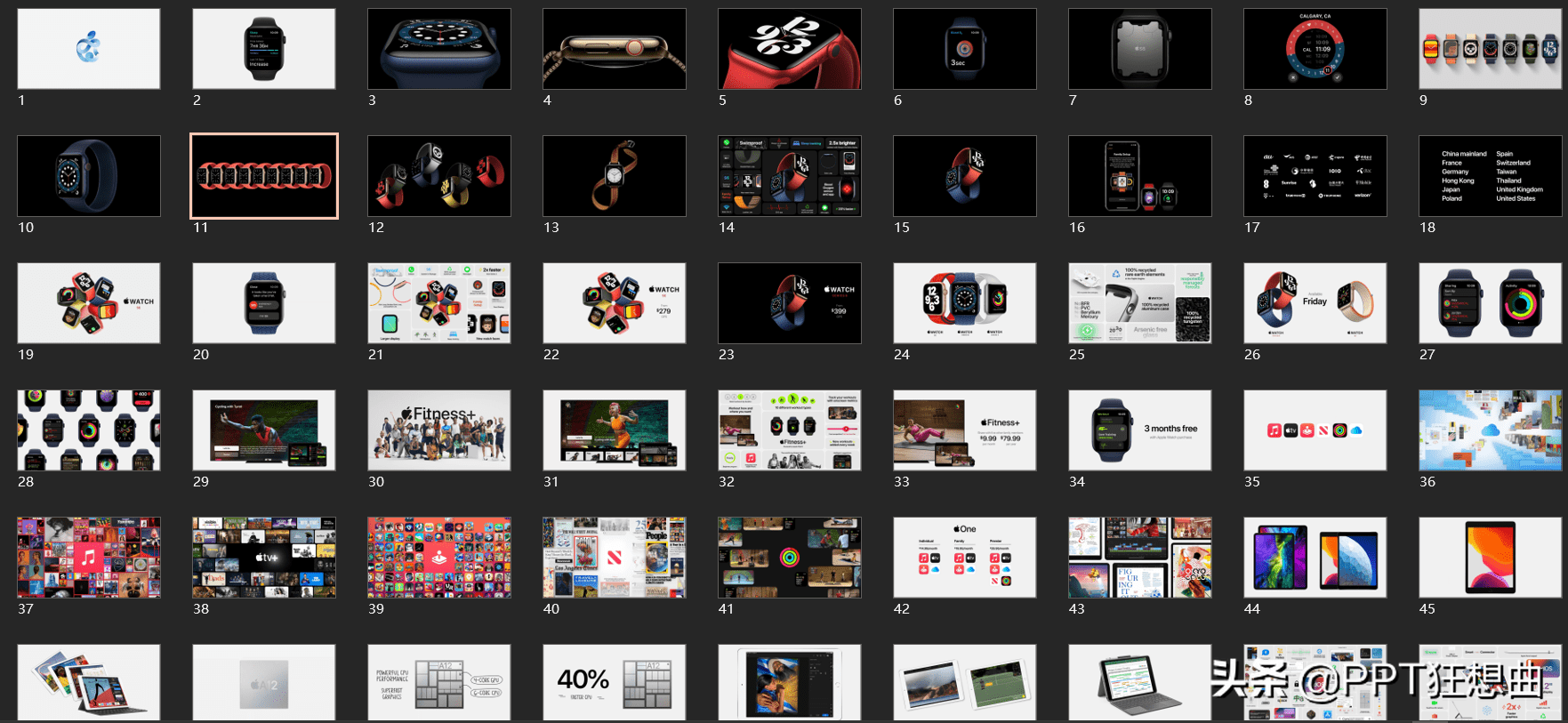 蘋果官方網頁的動畫真酷發佈會的ppt也精緻網友忍不住收藏
