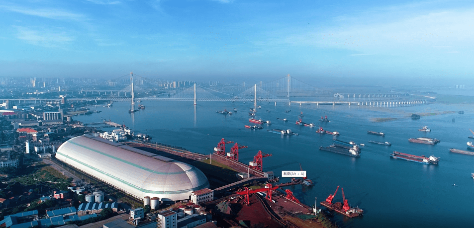 在这里最新的城陵矶港全貌这是上个世纪90年代的城陵矶码头