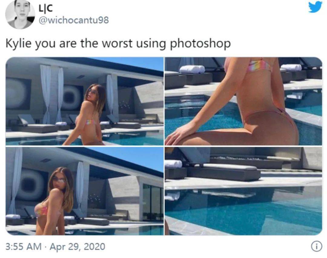 卡戴珊家族未P泳照曝光，好身材都是假的？网友却疯狂点赞..._搜狐网, image size:1080x852