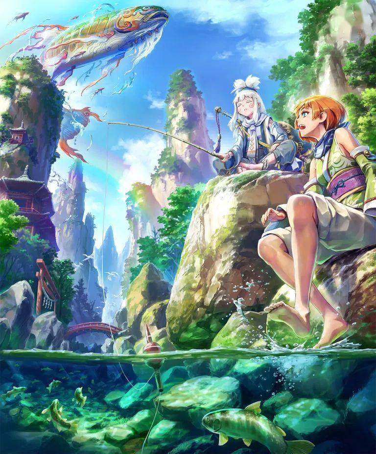 动漫壁纸钓鱼插画特辑赏析