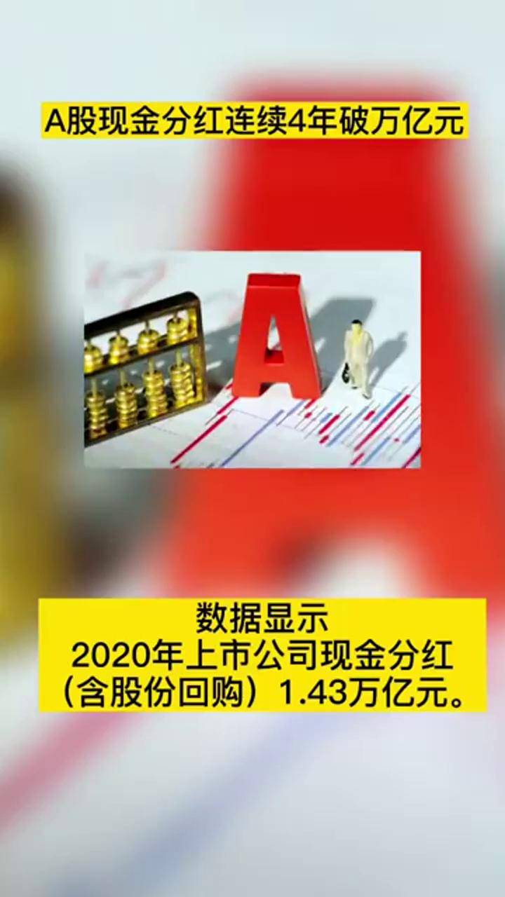 a股現金分紅連續4年破萬億元