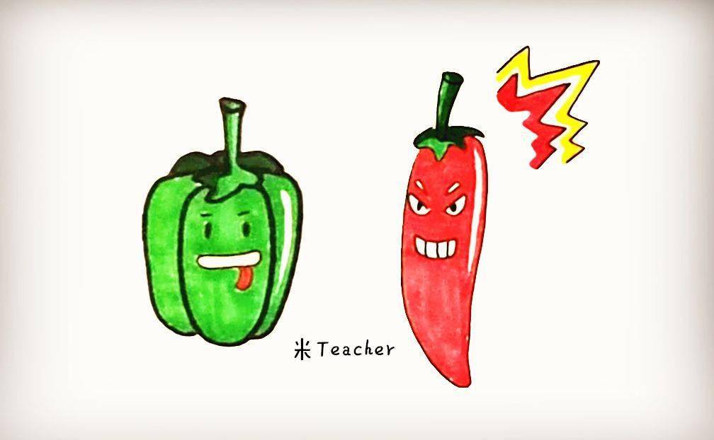 简笔画辣椒