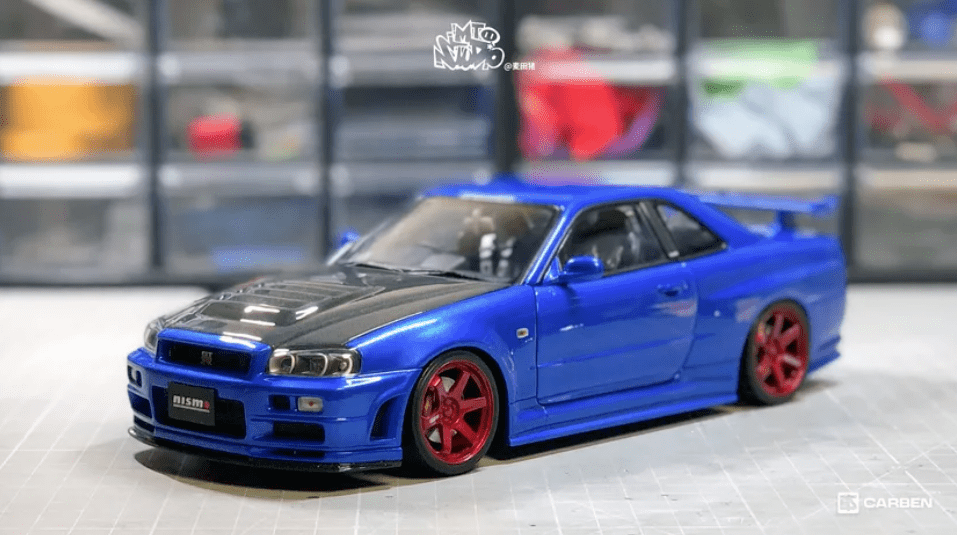 又双叒叕见 麦大湿改装作品,这次改的是autoart的gtr r34 r-tune,也算