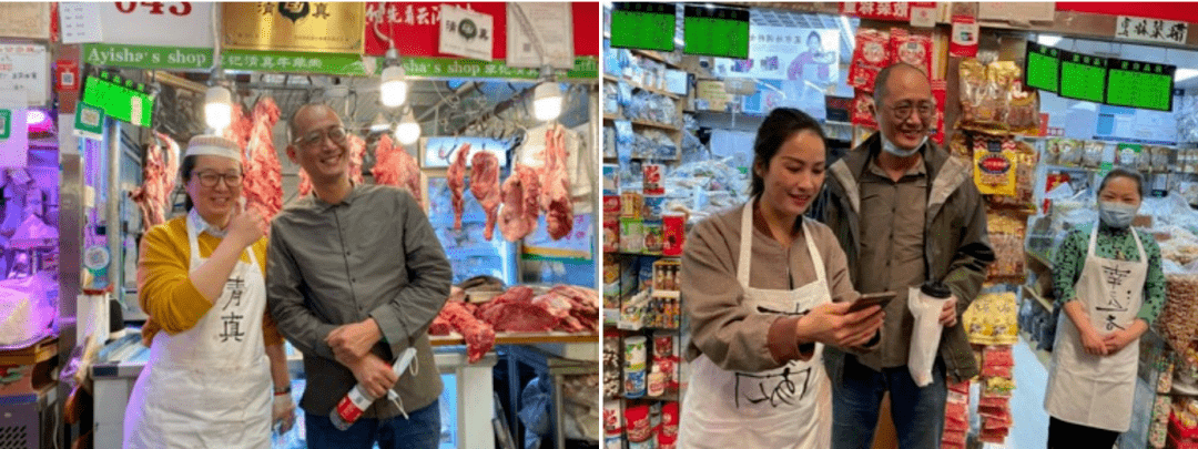 邱志杰把书法带入三源里菜市场日常