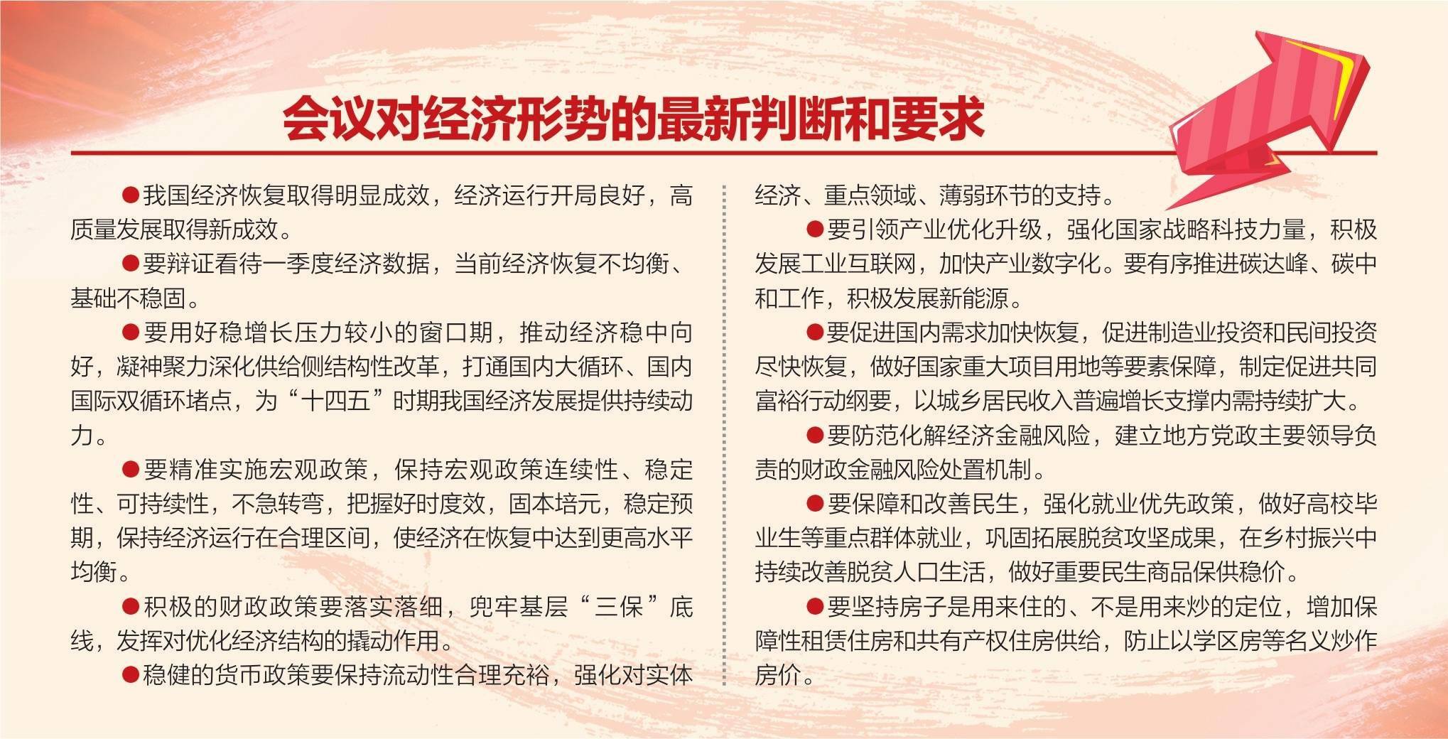 中共中央政治局4月30日召开会议,分析研究当前经济形势和经济工作