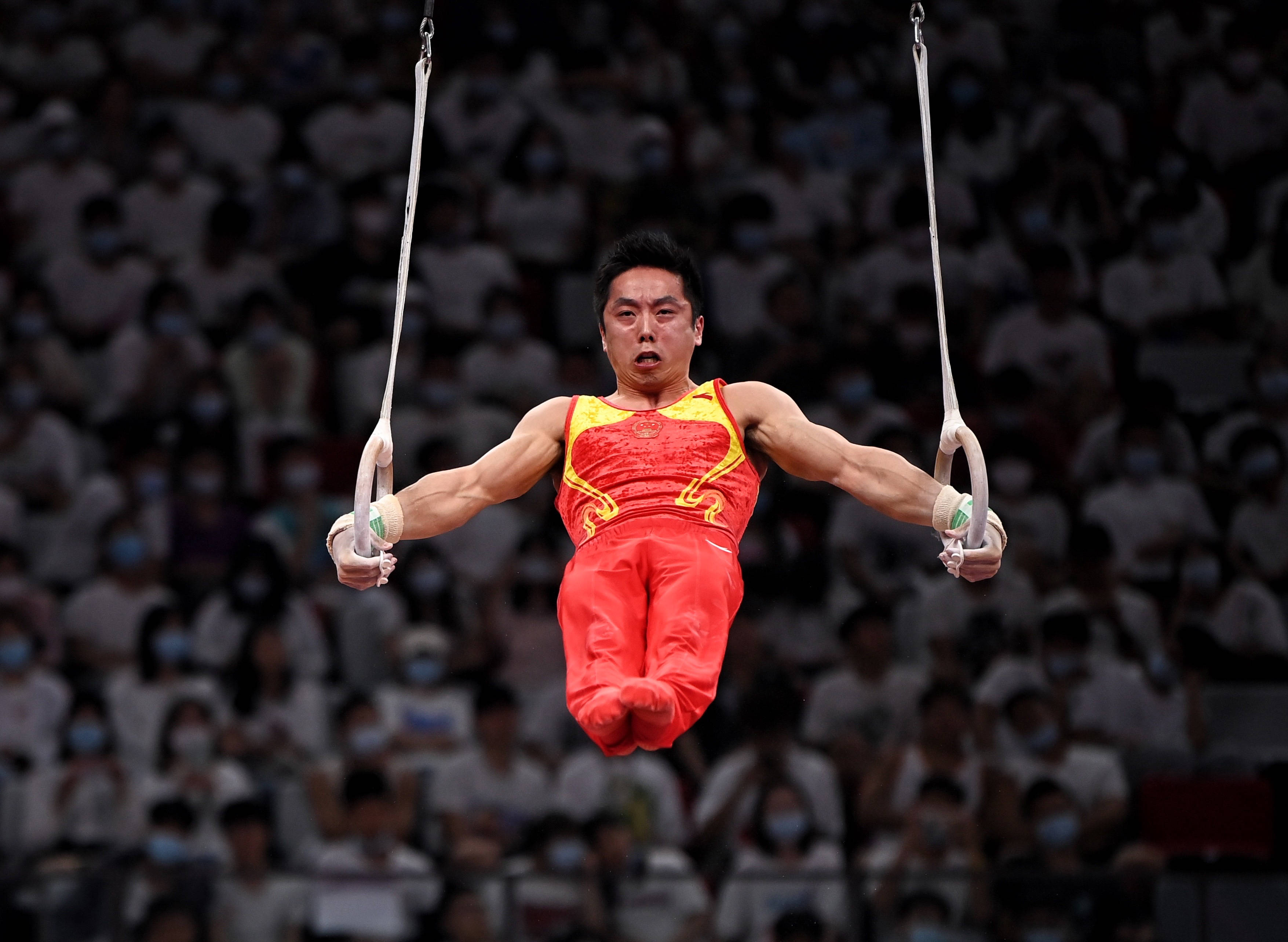 体操全锦赛男子吊环决赛赛况