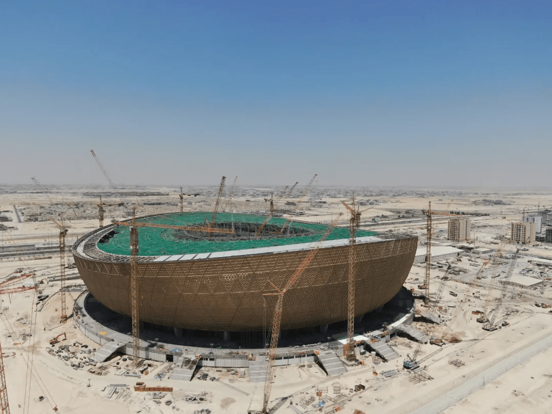 见证“中国速度”！卡塔尔世界杯主场馆“金色之碗”9月完工