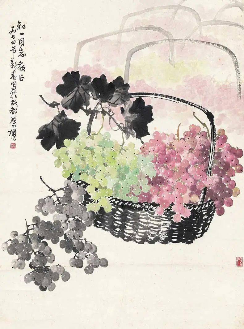 他笔下的葡萄水分饱满,丰盛充盈_苏葆桢