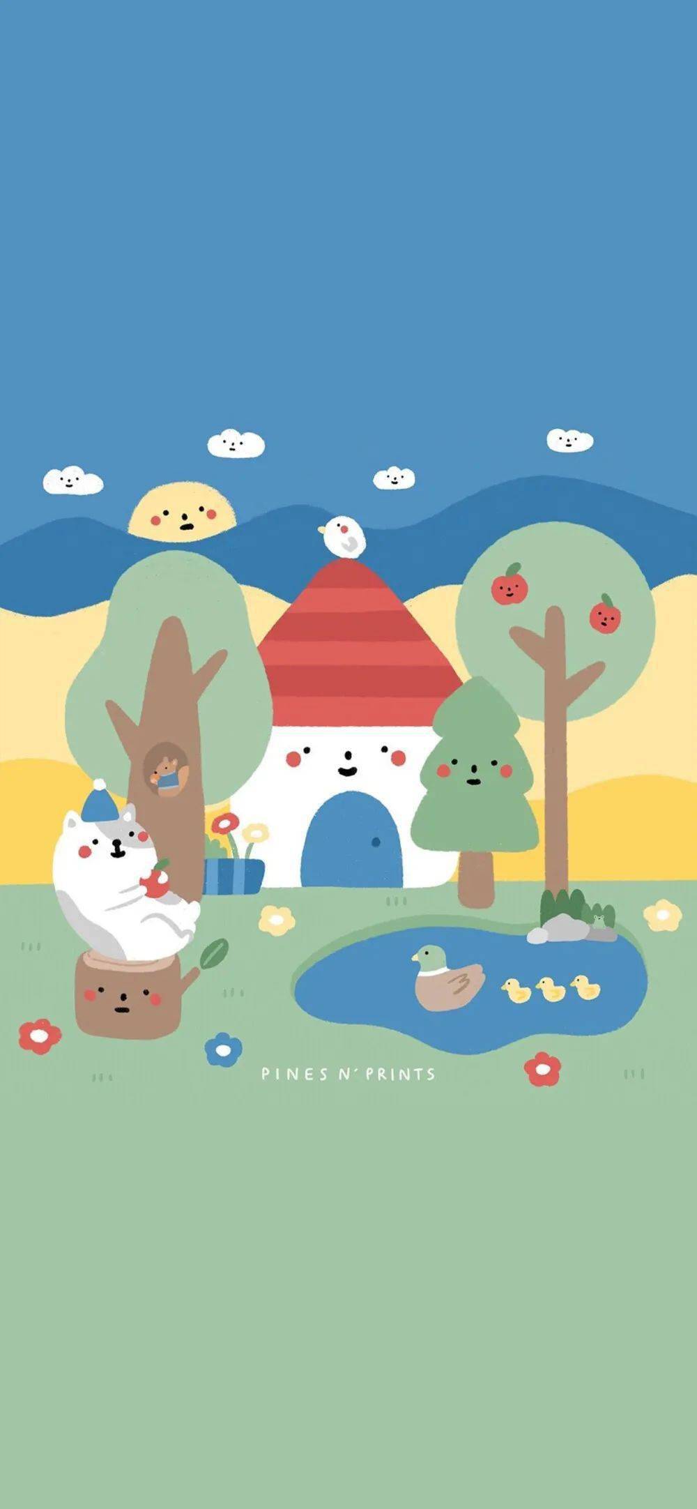 适合当背景图壁纸的可爱图片