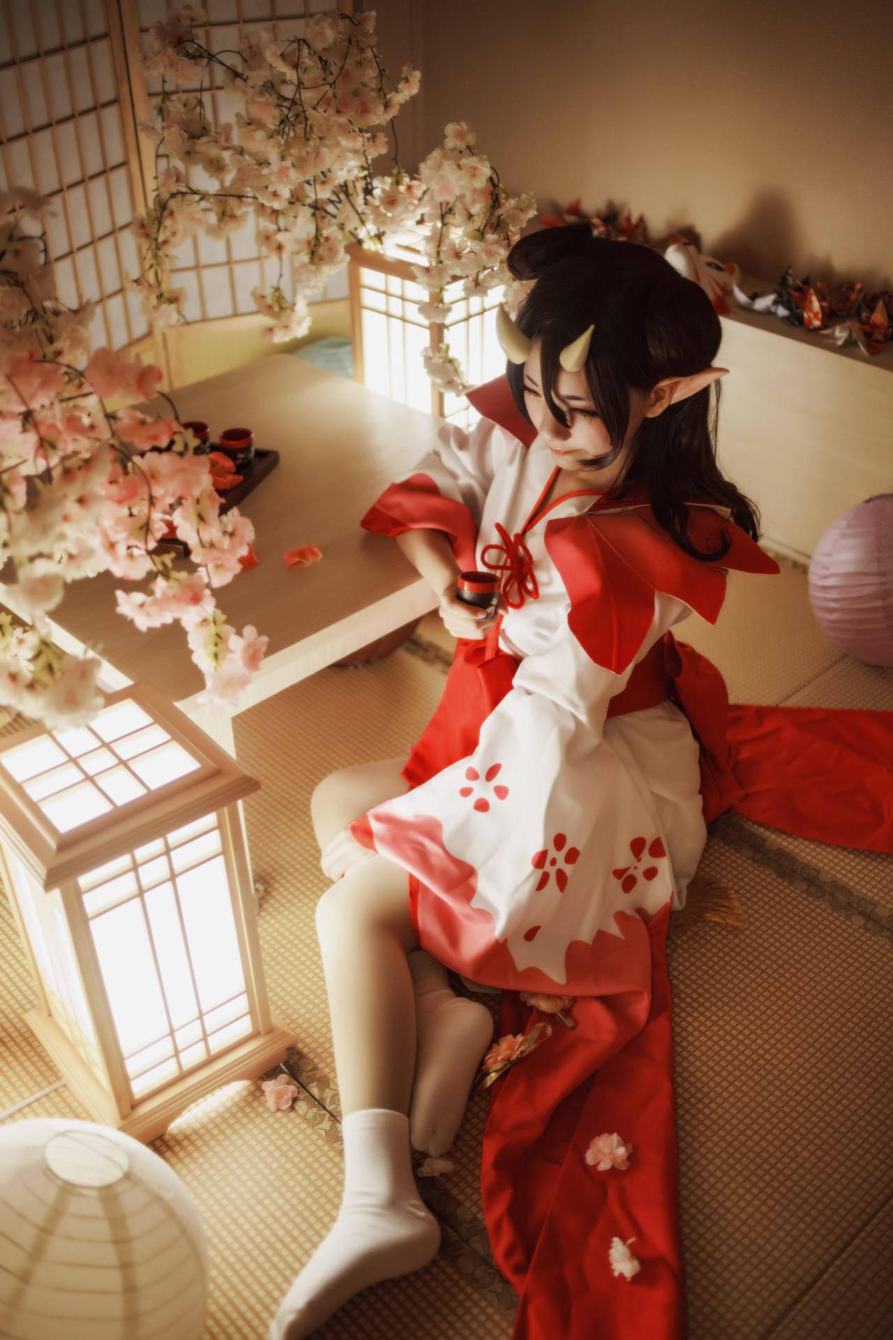 阴阳师桃花妖cosplay