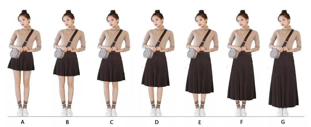 可能着重关注裙子的款式设计和花色,而忽略了裙子的长度,其实裙子有一