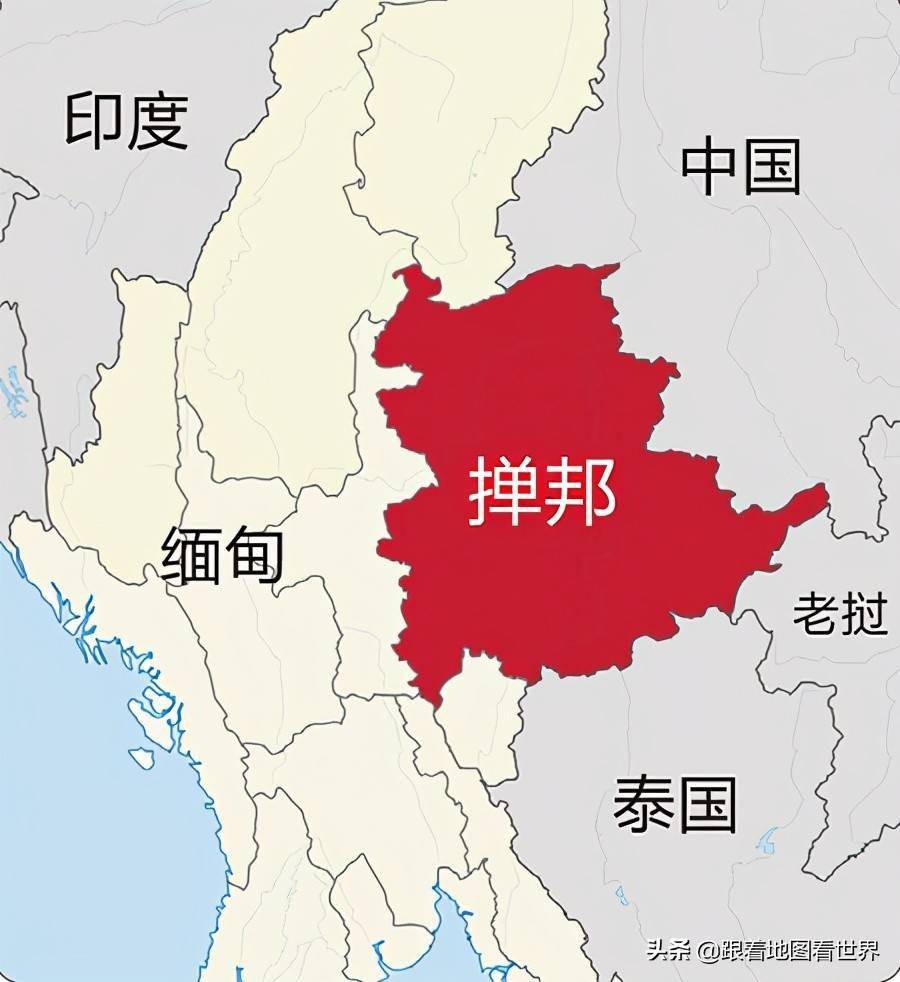 缅甸地图禅邦图片
