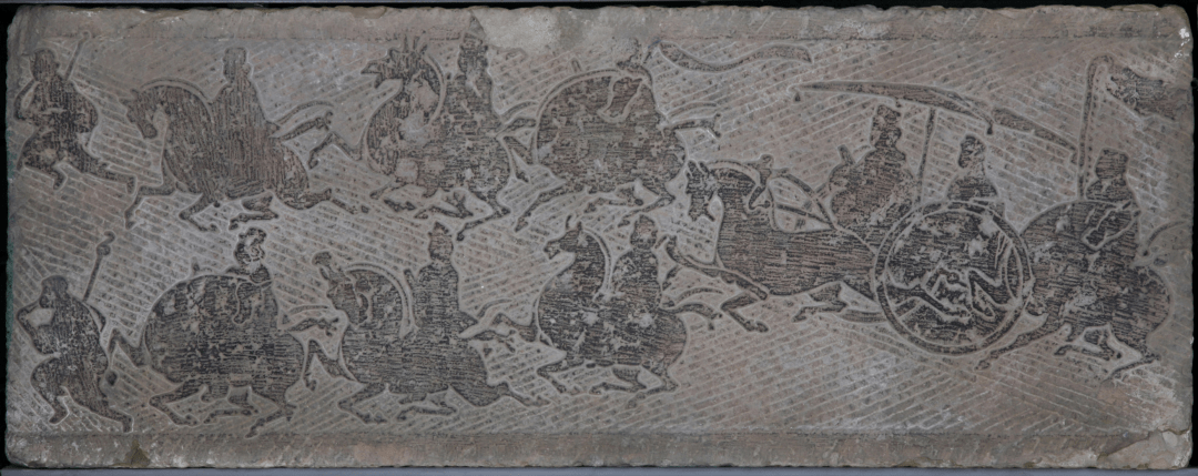 东汉宴饮乐舞,车马出行画像石