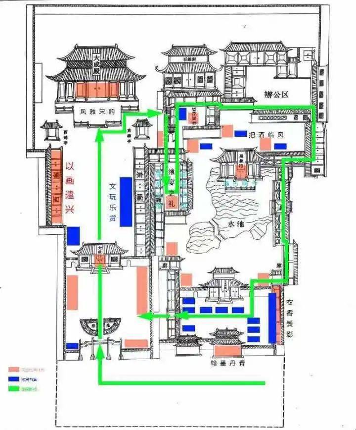 宋朝院落平面图图片