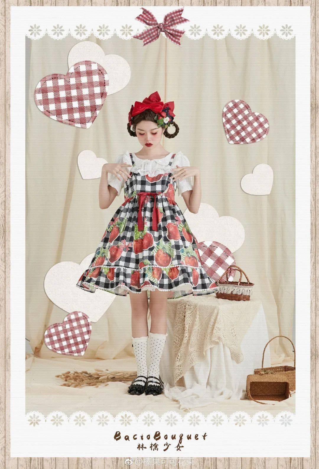 苹果柄lolita盘点清爽可爱超级适合夏天