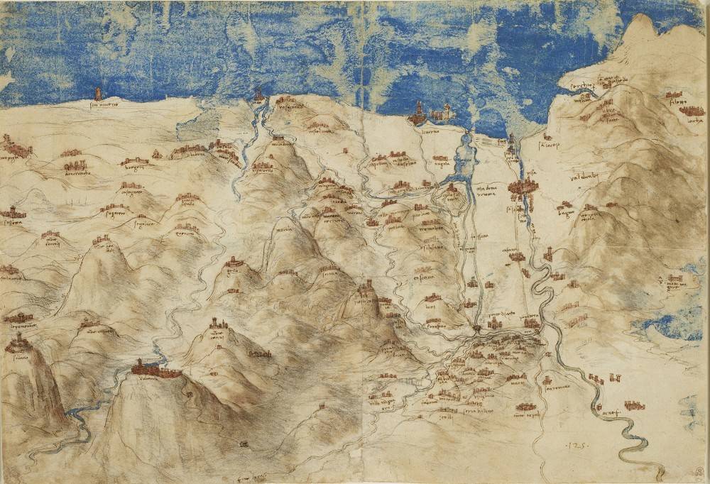 文艺复兴时期的水彩画:达·芬奇的地图和大英珍藏的丢勒