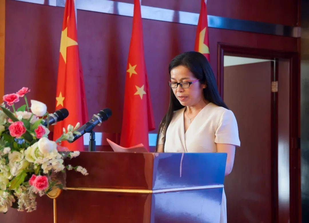 余功保院长亲自主持,商城县人民政府主管文旅的张玉梅副县长致辞.