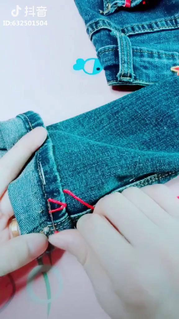 裤子可以这样锁边