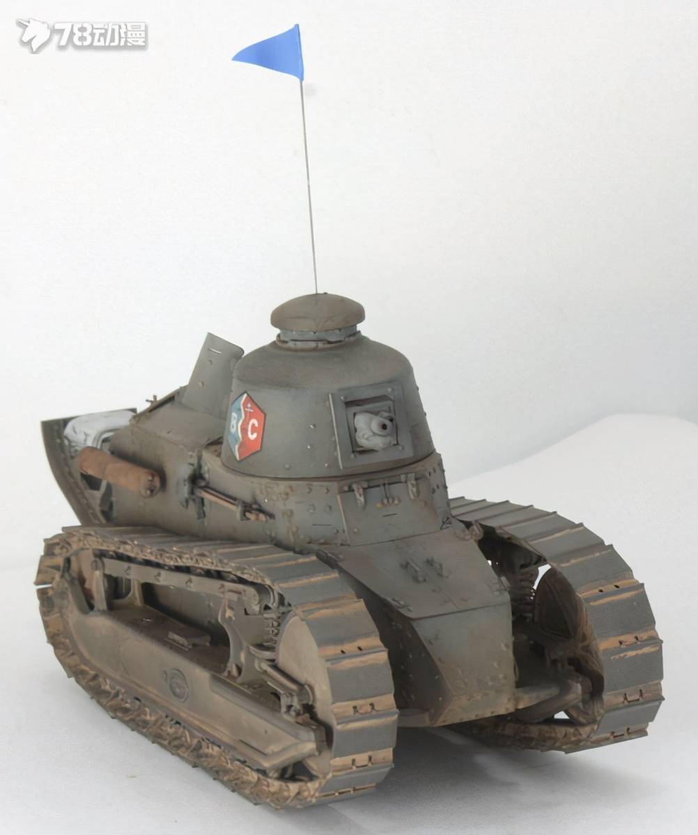 模玩秀少女与战车bc学园旗车雷诺ft17