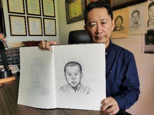 "神笔警探"林宇辉6年前画像助力打拐:宁夏被拐卖11年男童回家了