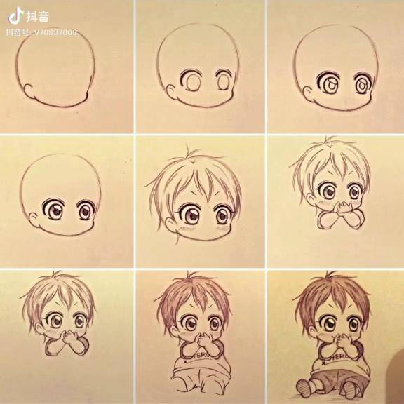 q版人物头像绘画分享绘画